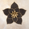 Black Woodland Flower Wall Decor (Set of 2)