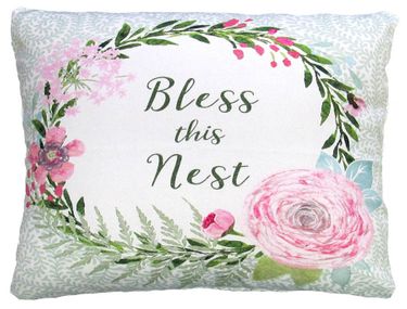 Bless this Nest Outdoor Pillow - Click to enlarge