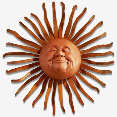 Small Bliss Sun Decor w/Bent Rays - Click to enlarge