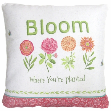 Bloom Where You're Planted Outdoor Pillow - Click to enlarge