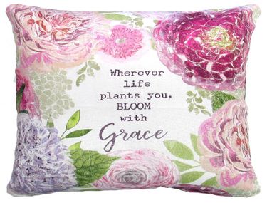 Bloom with Grace Outdoor Pillow - Click to enlarge