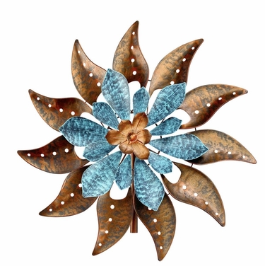 Blue and Bronze Windmill Leaf Spinner - Click to enlarge