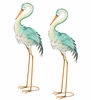 Blue Bayou Preening Herons (Set of 2)