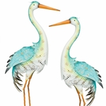 Blue Bayou Standing Herons (Set of 2)