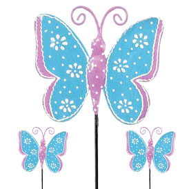Blue Butterfly Picks (Set of 6) - Click to enlarge