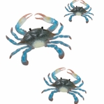 Blue Crab Wall Decor (Set of 3)