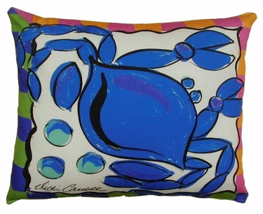 Blue Crab Outdoor Pillow - Click to enlarge