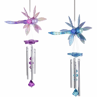 Dragonfly Wind Chime Whirligigs (Set of 2) - Click to enlarge