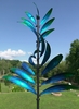 Blue Feather Wind Spinner