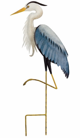 Blue Heron Garden Stake - Click to enlarge