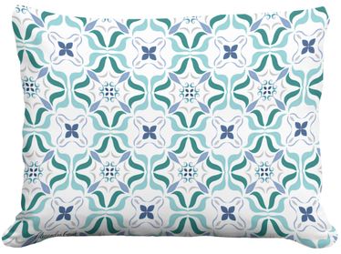 Blue Kaleidoscope Outdoor Pillow - Click to enlarge