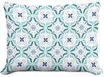 Blue Kaleidoscope Outdoor Pillow