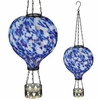 Blue Murano Hot Air Balloon Solar Lantern (Set of 2)