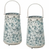 Blue Pastel Shadow Solar Lantern (Set of 2)