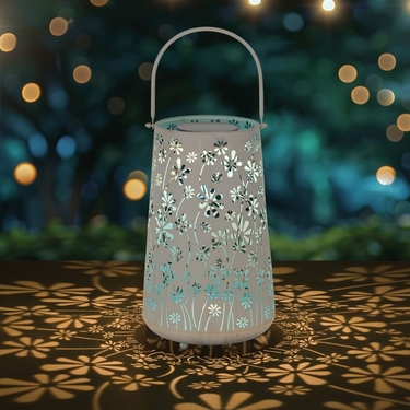 Blue Pastel Shadow Solar Lantern (Set of 2) - Click to enlarge