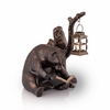 Book Lover Bear Garden Lantern