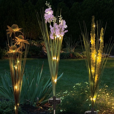 Botanical Solar Stakes (Set of 3) - Click to enlarge
