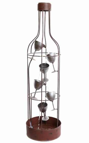 Bottle Shaped Wine Glasses Fountain - Click to enlarge