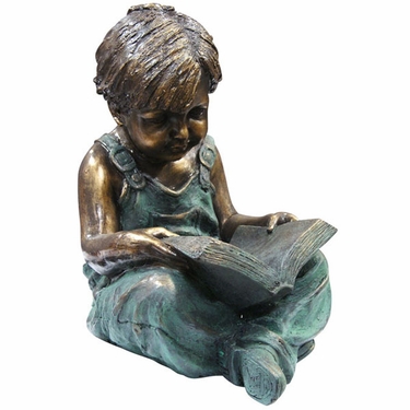 Boy Reading Garden Statue - Click to enlarge