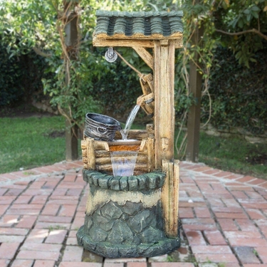 Wishing Well & Bucket Fountain - Click to enlarge