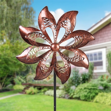Bronze Double Pinwheel Spinner - Click to enlarge