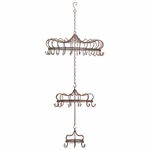 Bronze Hanging Chandelier Display with Hooks