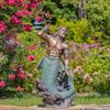 48" Bronze Magnesium Merman Throwing Trident