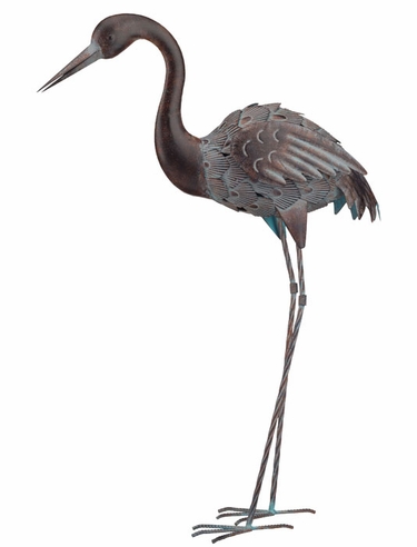 Bronze Metal Crane - 32