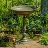 Round Pedestal Birdbath - Copper Bronze