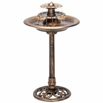 Bronze Tiered Birdbath Garden Fountain