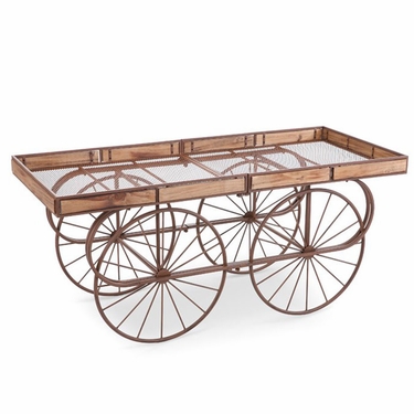 Brown Table Flower Cart - Click to enlarge