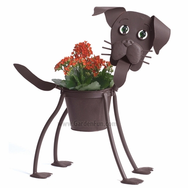 Buddy the Lab Dog Planter - Click to enlarge
