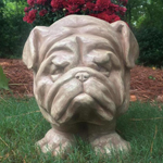 Muggly Bulldog Planter - Stone Wash Finish