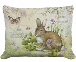 Bunny Eastern Cottontail Outdoor Pillow