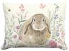 Bunny Garden Meadow Outdoor Pillow