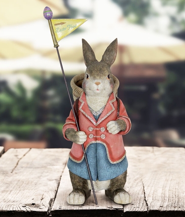 Bunny w/Basket Statue - Click to enlarge