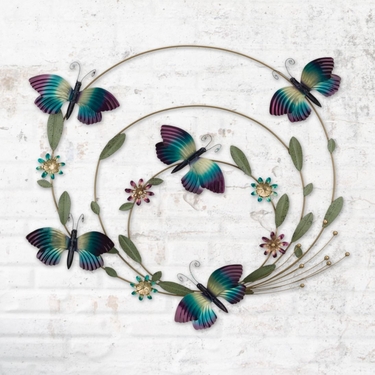 Butterflies Circling Wall Decor - Click to enlarge