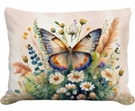 Butterfly Dance Watercolor 2 Outdoor Pillow