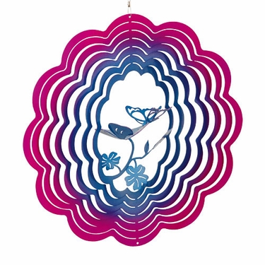 Butterfly Metal Wind Spinner - Click to enlarge