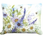Buzzing Bloom Outdoor Pillow