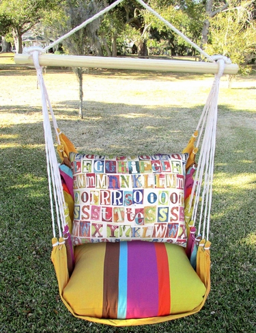 Cafe Soleil Alphabet Hammock Chair Swing Set - Click to enlarge