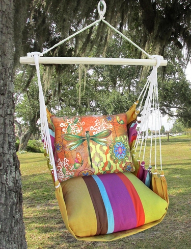 Cafe Soleil Dragonfly Flight Hammock Chair Swing Set - Click to enlarge