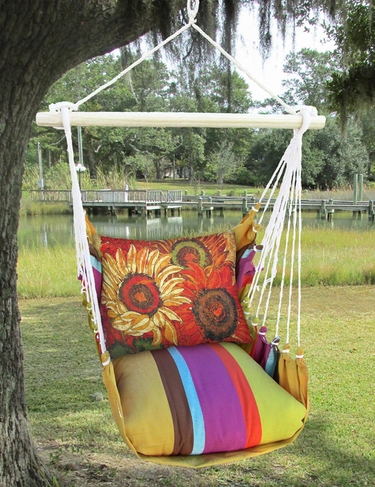 Cafe Soleil Full Bloom 1 Hammock Chair Swing Set - Click to enlarge