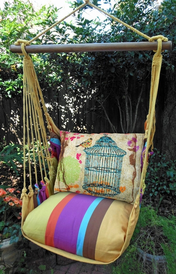 Cafe Soleil Prism Garden Hammock Chair Swing Set - Click to enlarge