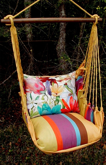 Cafe Soleil Tropical 2 Hammock Chair Swing Set - Click to enlarge
