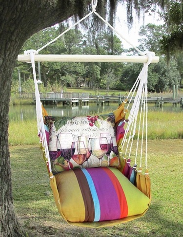 Cafe Soleil Wine Line Hammock Chair Swing Set - Click to enlarge