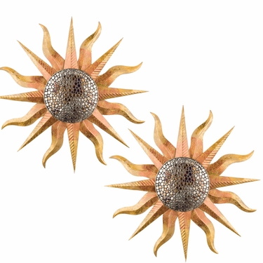 Cairo Sun Wall Decor Art (Set of 2) - Click to enlarge