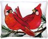 Cardinal Couple Outdoor Pillow