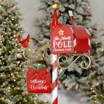 Christmas Mailbox with Red Cardinal Christmas Mailbox with Red Cardinal