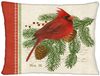 Cardinal w/Pinecone Outdoor Pillow